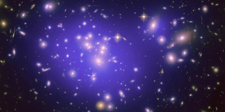 Shining a Light on Dark Matter. credit: NASA