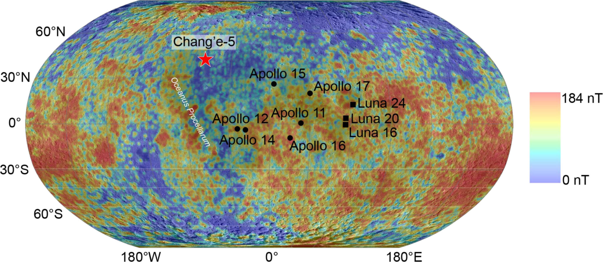 Chang’e-5 Finds Proof Of Moon’s Magnetic Field 2 Billion Years Ago 